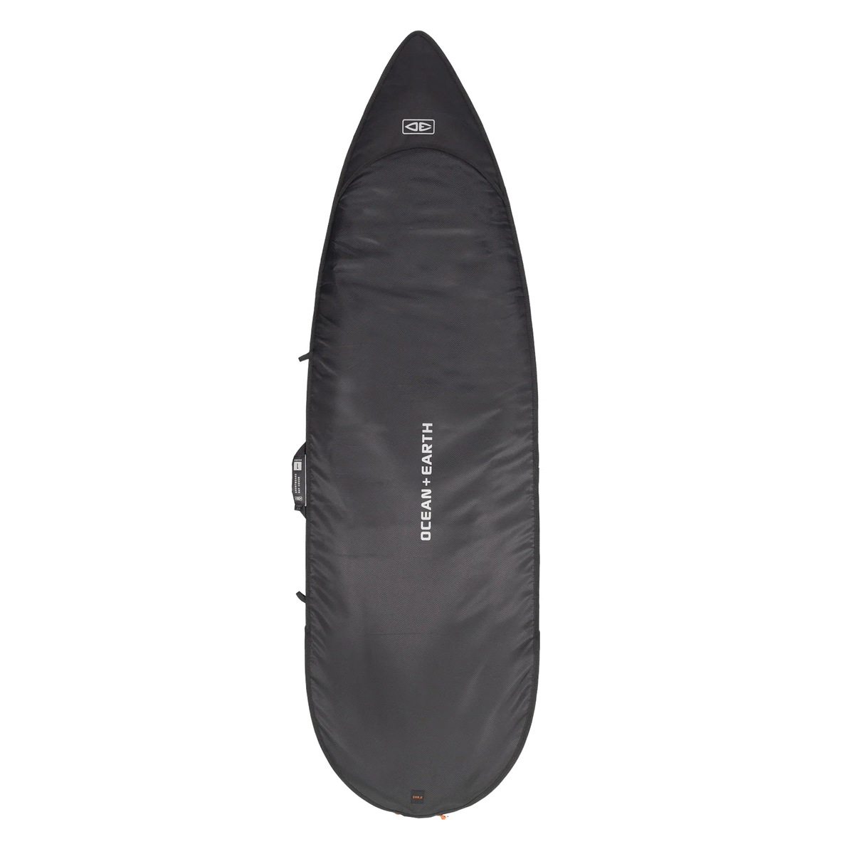 Ocean & Earth COR_X Shortboard Day Cover: dark shortboard cover, full front
