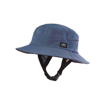 Ocean & Earth Kids Bingin Soft Peak Surf Hat: Kids Blue Marle soft-peak bucket hat