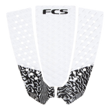 FCS Filipe Toledo Traction: white pad with black patterned tail kick
