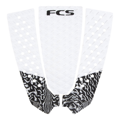 FCS Filipe Toledo Traction: white pad with black patterned tail kick