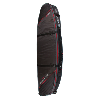 Ocean & Earth Quad Wheel Shortboard Cover: angled full-cover view