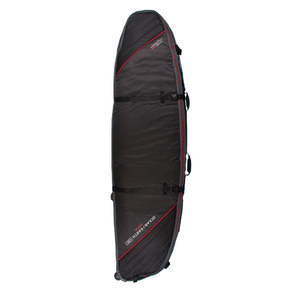 Ocean & Earth Quad Wheel Shortboard Cover: wheeled cover, full front profile