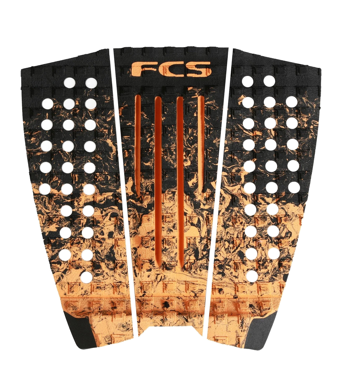 FCS Julian Wilson Traction: desert Red pad with orange channels and desert patterned side panels