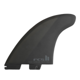FCS II Mick Fanning Twin + Stabiliser Fins - PC + AirCore: black Mick Fanning twin fin with dark geometric panels