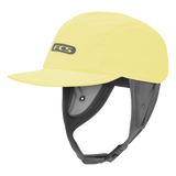 FCS Essential Surf Cap: butter surf cap with chin strap