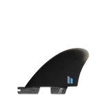 FCS II Performer Split Keel Quad Fins - Performance Glass: compact quad rear fin with blue FCS mark
