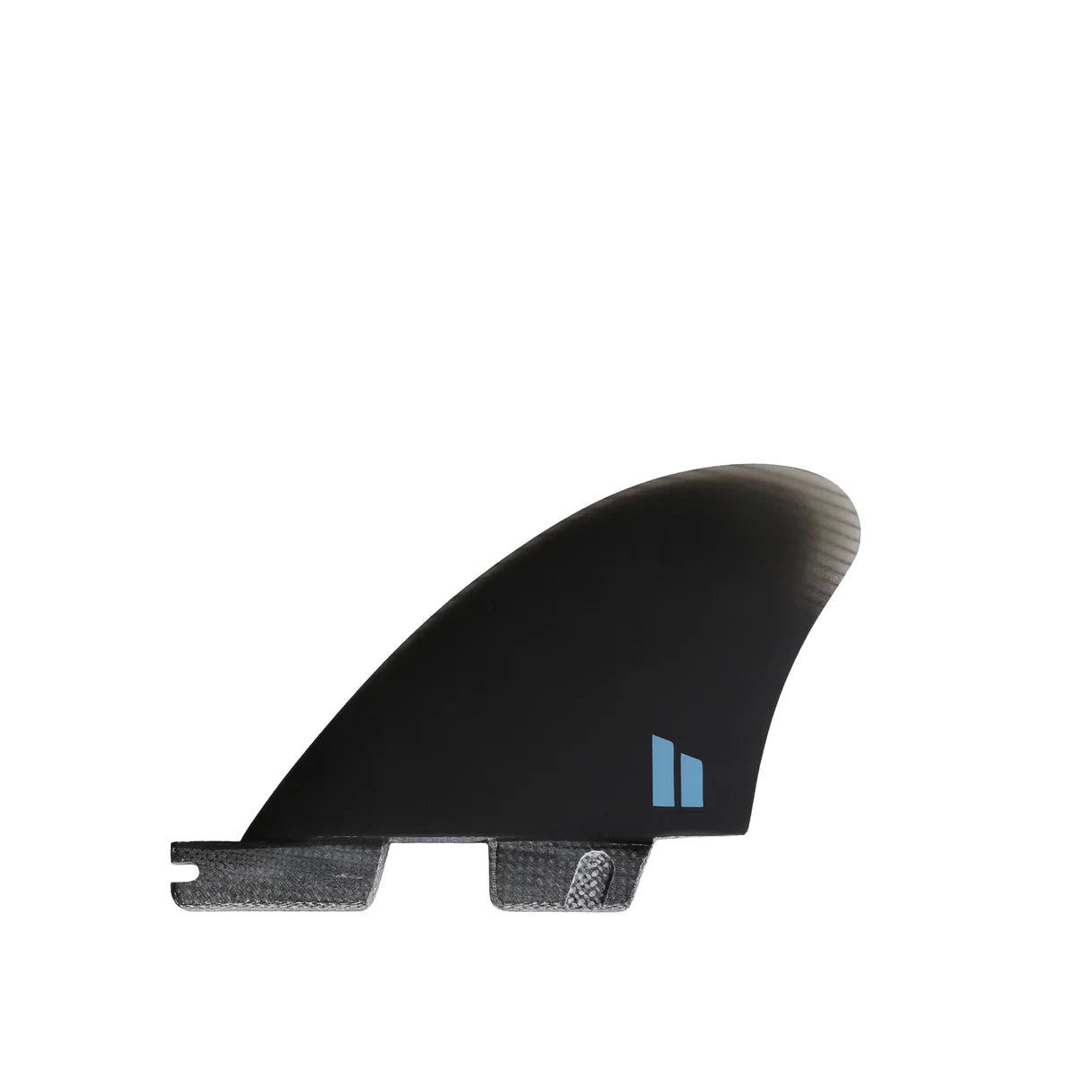 FCS II Performer Split Keel Quad Fins - Performance Glass: compact quad rear fin with blue FCS mark