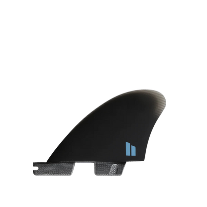 FCS II Performer Split Keel Quad Fins - Performance Glass: compact quad rear fin with blue FCS mark