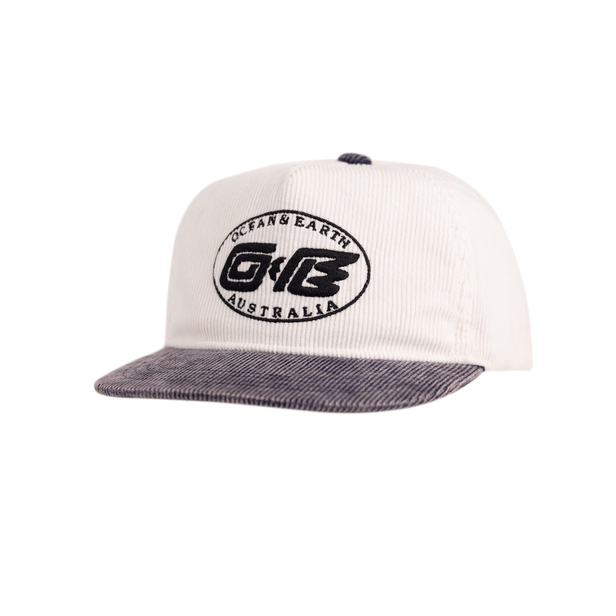 Ocean & Earth Heritage Cap: Antique White cap, full front