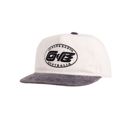 Ocean & Earth Heritage Cap: Antique White cap, full front