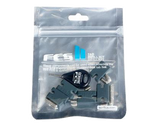 FCS II Compatibility Kit in its reusable bag with infills, key and screws