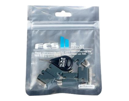 FCS II Compatibility Kit in its reusable bag with infills, key and screws