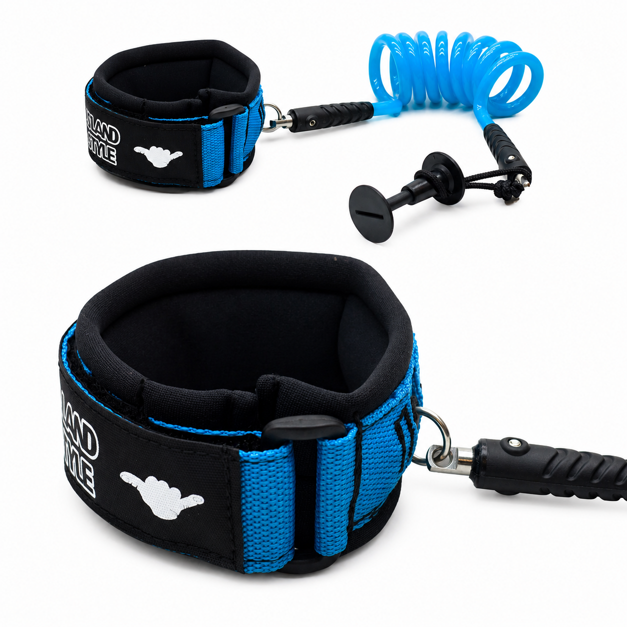 ISLAND STYLE 8mm Coiled Bodyboard Bicep Leashes - L -BL-04 - Island Style