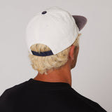 Ocean & Earth Heritage Cap: Antique White cap, rear fit