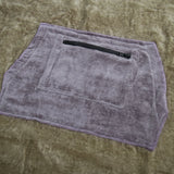 Ocean & Earth Day Break Hooded Poncho: zip pocket close-up