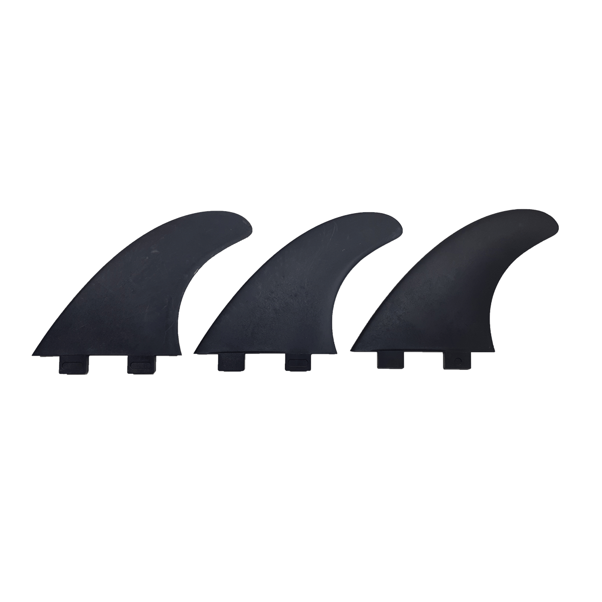 Black Eco Glass-Filled Stiff Thruster Fins - Island Style