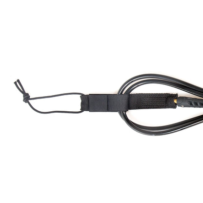 FCS Classic All Round Leash: rail saver and attachment detail