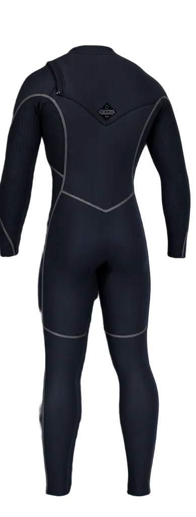 Men's HyperFire 3/2mm+ Steamer Chest Zip - Black