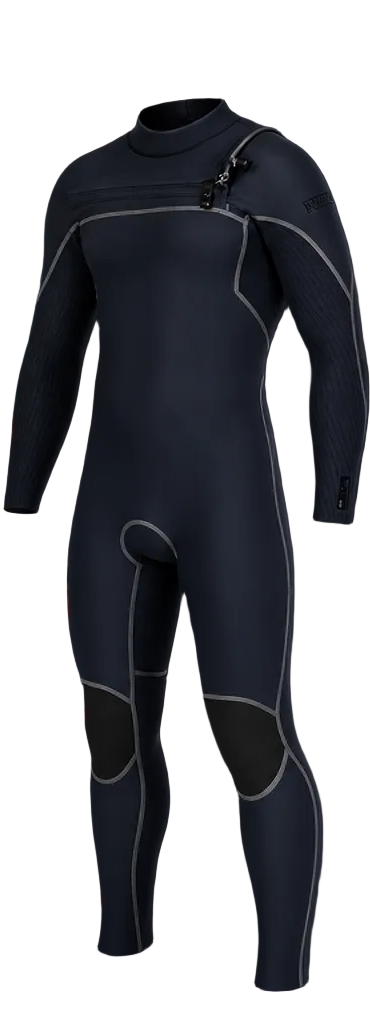 Men's HyperFire 3/2mm Steamer Chest Zip - Black