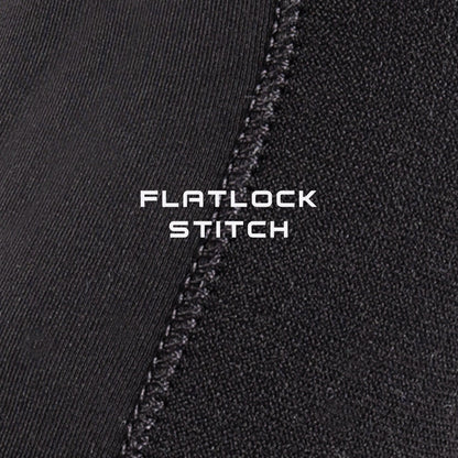 Ocean & Earth Java 1.5 mm Tropical Booties: flatlock seam close-up