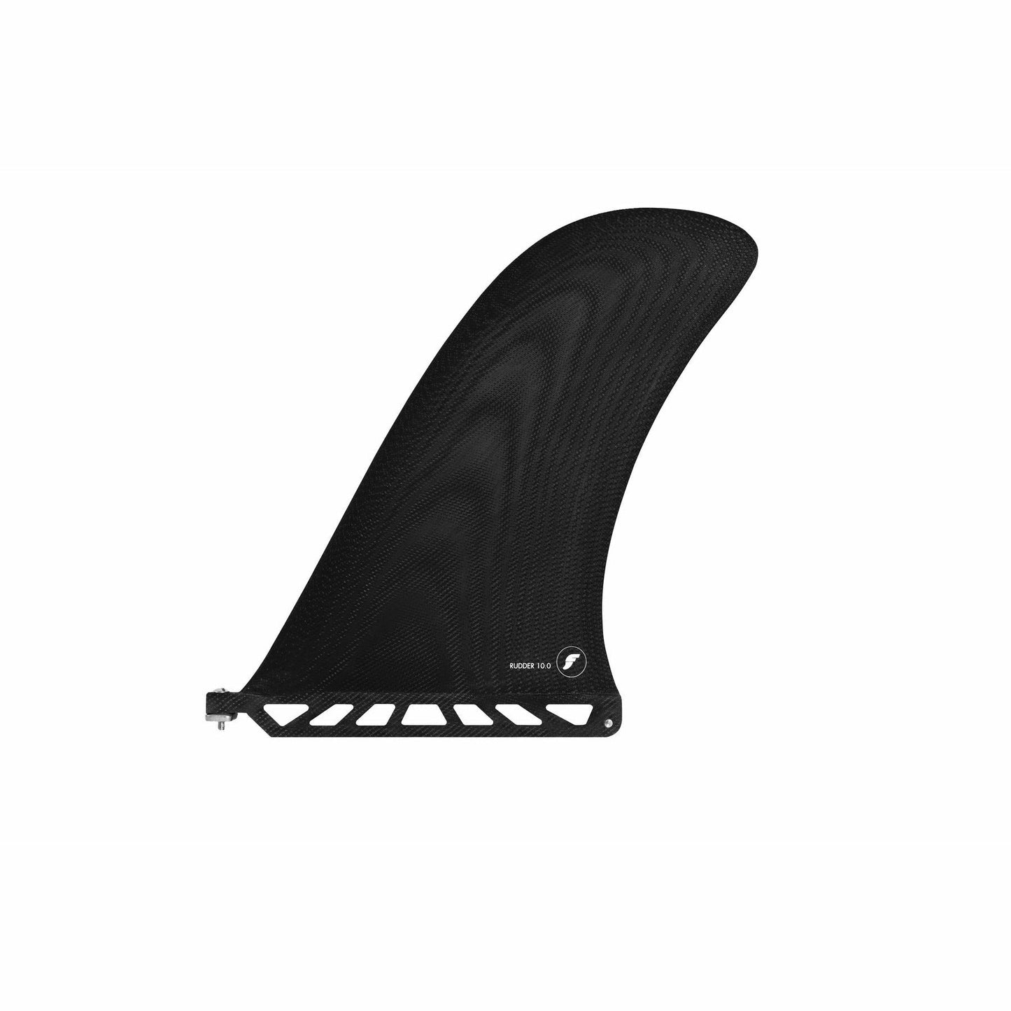 Futures Fins - RUDDER 10.0 Fiberglass - 10" (Solid Black/Smoke)