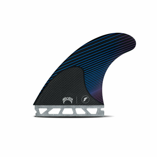 Futures Fins - MAYHEM LARGE Honeycomb/Carbon - Large (Blue/Violet)
