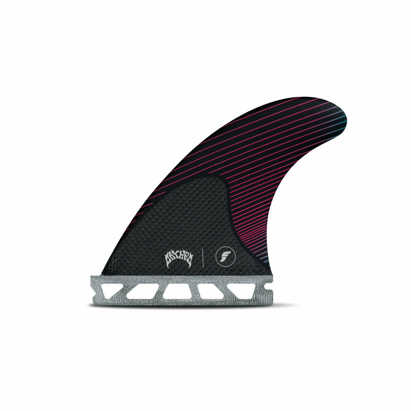 Futures Fins - MAYHEM SMALL Honeycomb/Carbon - Small (Pink/Teal)