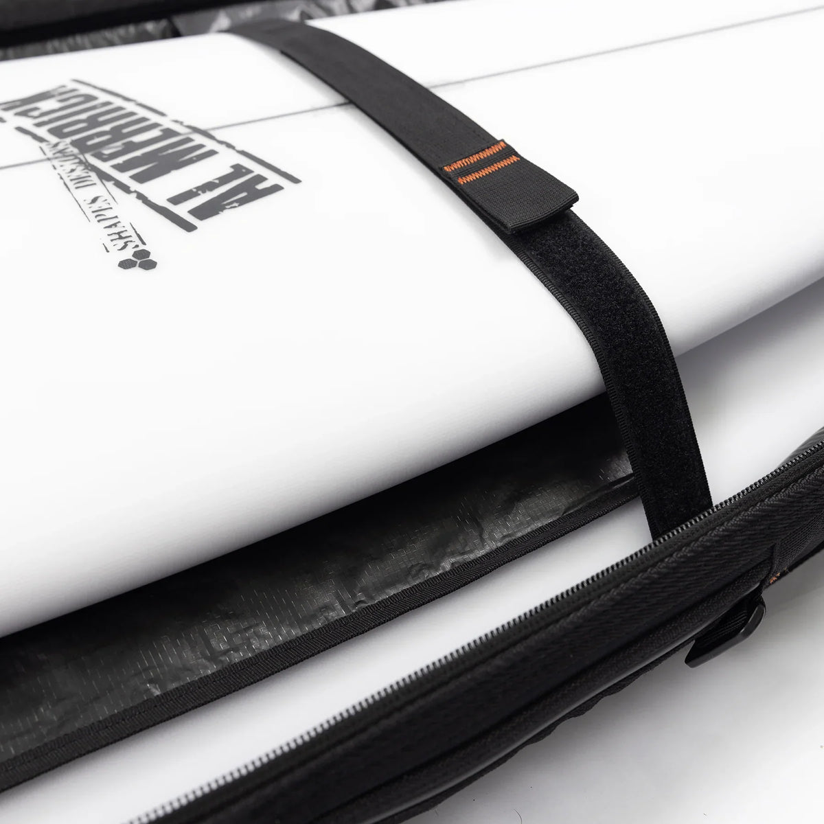 Ocean & Earth HYPA Shortboard Travel Cover – 3 Board: board-retention straps