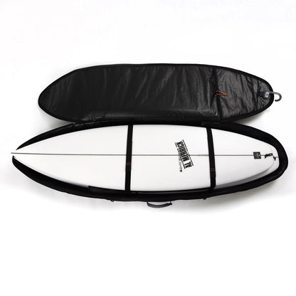 Ocean & Earth HYPA Shortboard Travel Cover – 3 Board: opened bag with dividers