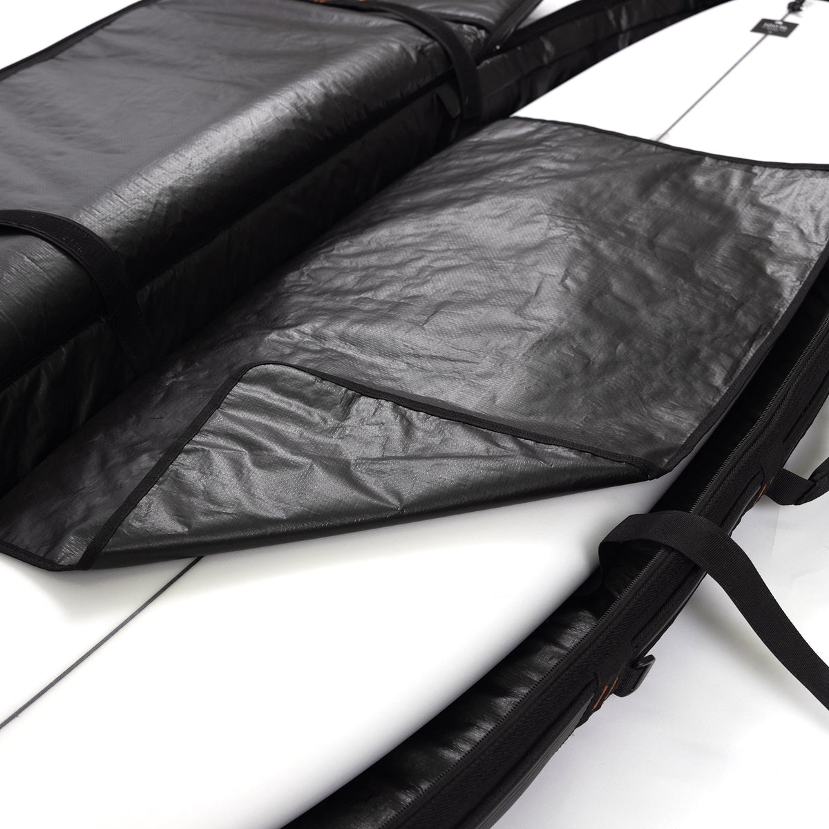 Ocean & Earth HYPA Longboard Travel Cover – 2 Board: opened internal divider