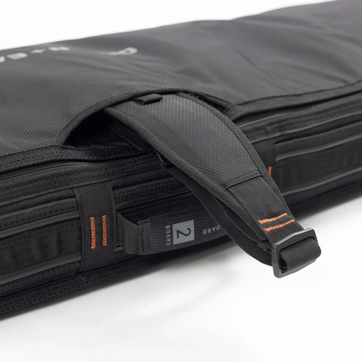 Ocean & Earth HYPA Shortboard Travel Cover – 3 Board: padded shoulder strap attachment