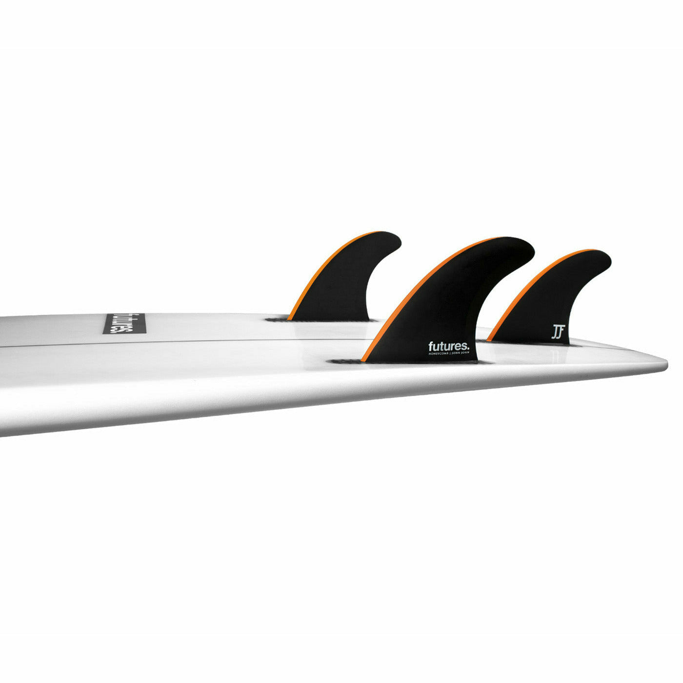 Futures Fins - GROM JOHN  Honeycomb - X-Small (Black/Neon Orange)