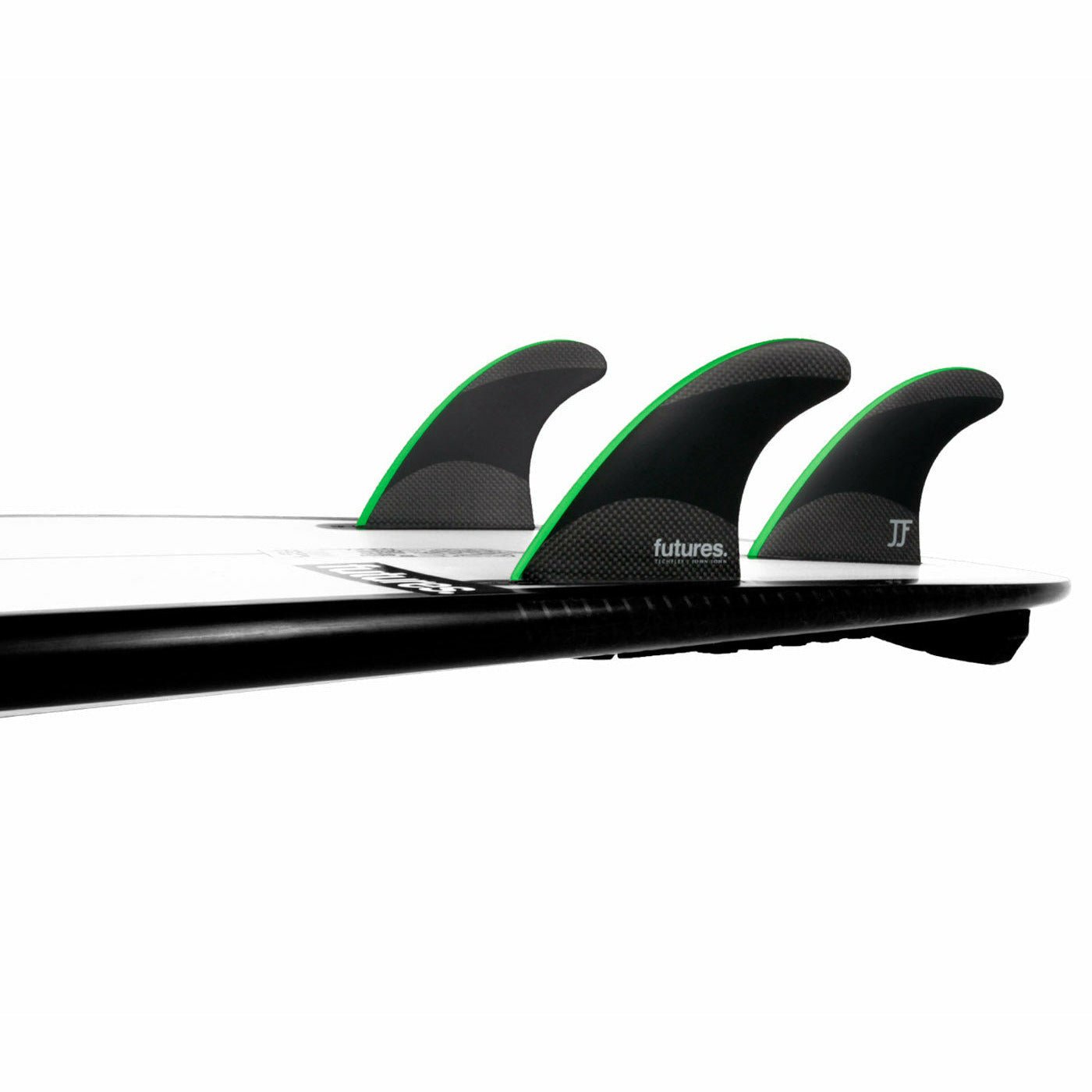 Futures Fins - JOHN JOHN (M) Techflex - Medium (Black/Neon Green)