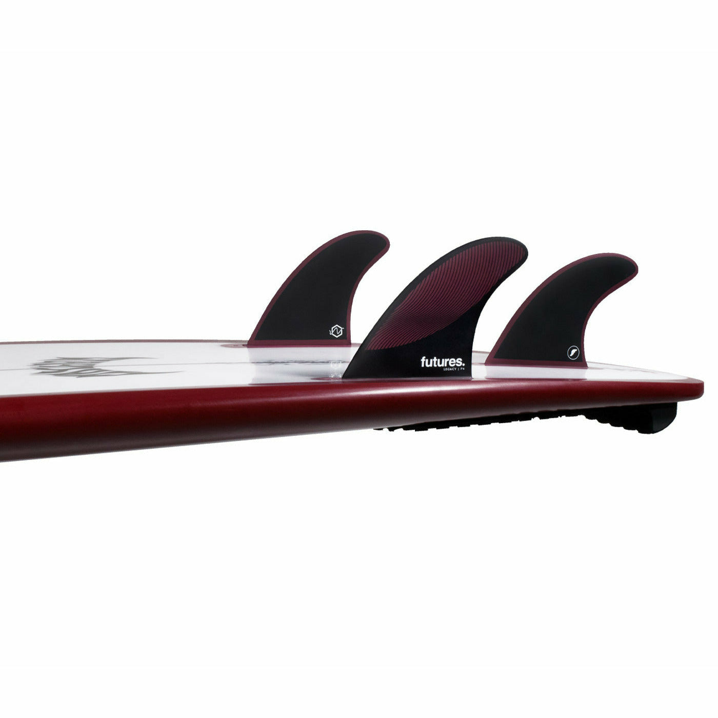 Futures Fins - P8 Honeycomb - Large (Burgundy/Black)