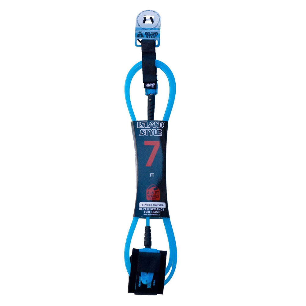 ISLAND STYLE 6.5mm Cord Single Swivel Leash - Length 7ft