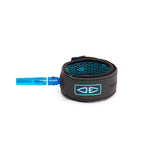Ocean & Earth Allround Comp One-XT Leash – 6 ft: Black/Blue ankle cuff