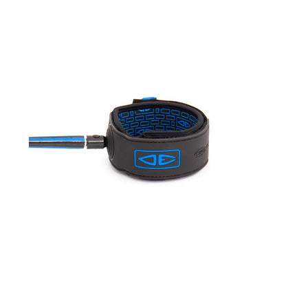 Ocean & Earth Cold Water Comp One-XT Leash – 6 ft: Blue ankle cuff