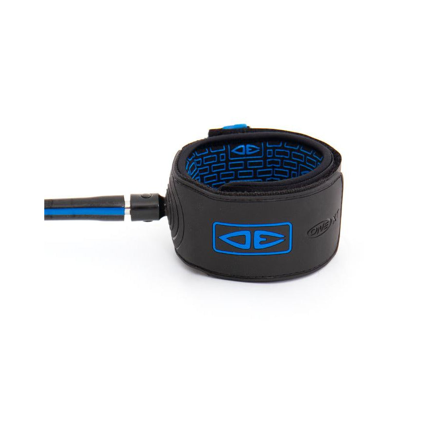 Ocean & Earth Cold Water Premium One-XT Leash – 7 ft: Blue ankle cuff