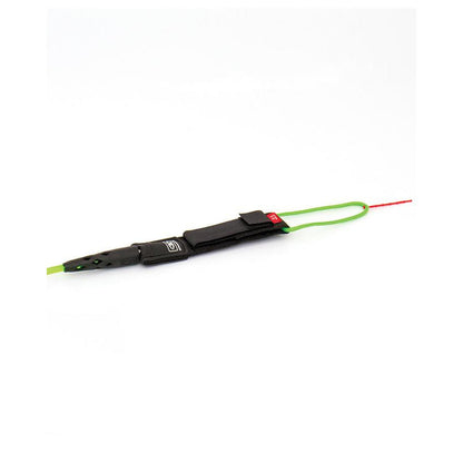 Ocean & Earth Diamond Flex Comp Leash – 6 ft: Lime rail saver detail