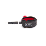 Ocean & Earth Diamond Flex Comp Leash – 6 ft: alternate Black ankle-cuff view