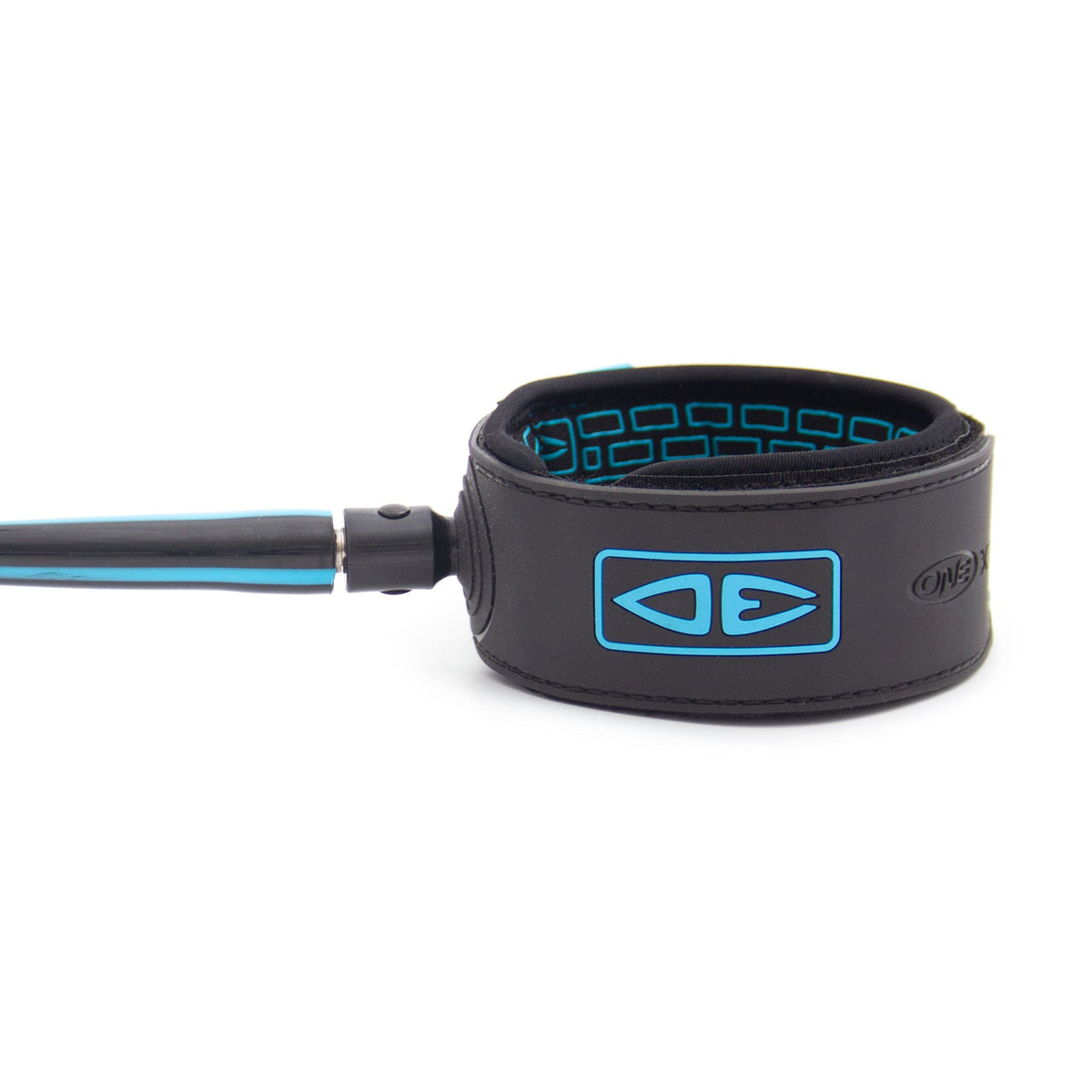 Ocean & Earth Premium One-XT Leash – 6 ft: Blue padded ankle cuff and cord connection