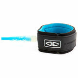 Ocean & Earth Sunset Moulded Leash – 7 ft: Blue ankle cuff