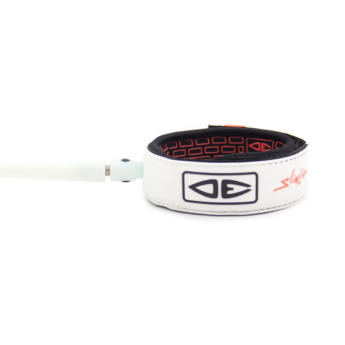 Ocean & Earth Slimline Ultra-Light Pro Comp One-XT Leash – 6 ft: White ankle cuff