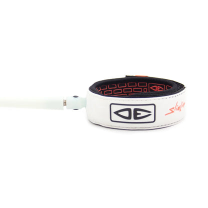 Ocean & Earth Slimline Ultra-Light Pro Comp One-XT Leash – 6 ft: White ankle cuff