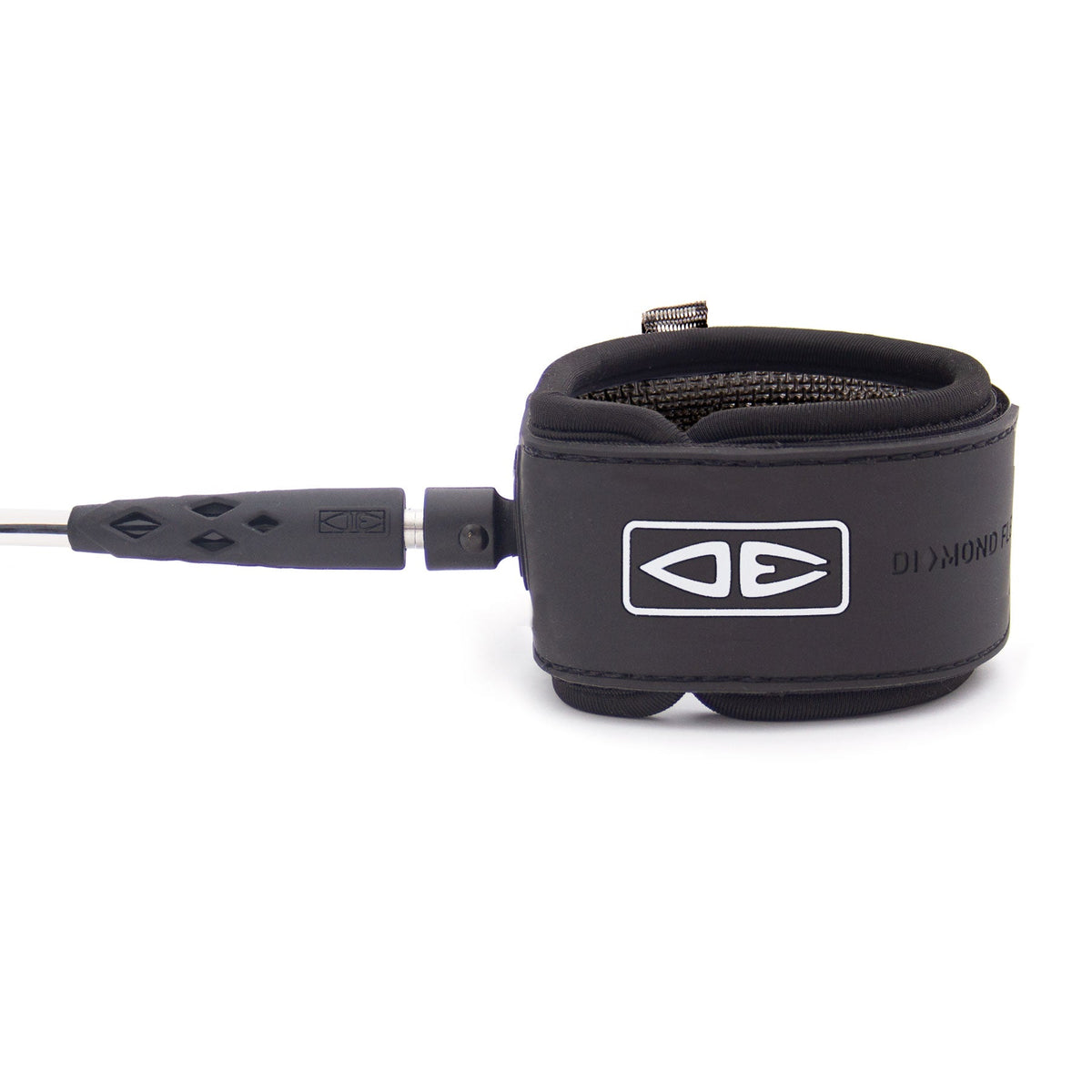 Ocean & Earth Regular SUP/Longboard Leash – 9 ft: Black SUP ankle cuff and cord connection