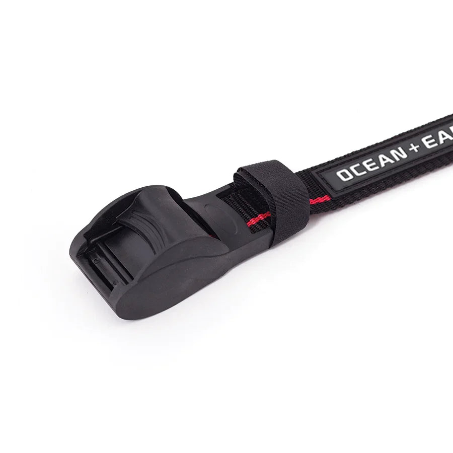 Ocean & Earth Surfboard Quick Rax: Protective cam-buckle housing close-up