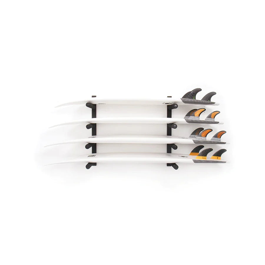 Ocean & Earth Surfboard Stack Rax – Pair: Surfboards arranged horizontally on wall racks