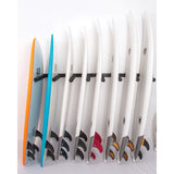 Ocean & Earth Surfboard Stack Rax – Pair: Surfboards lined up vertically in a room