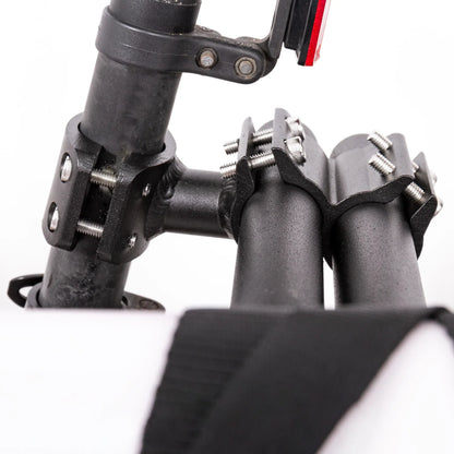 Ocean & Earth Side Loader Bike Rack: Seat-post attachment detail