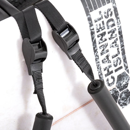 Ocean & Earth Side Loader Bike Rack: Surfboard securing strap detail